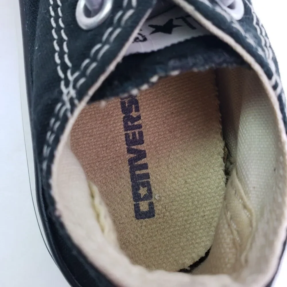 Converse Chuck Taylor All Star Baby Toddler Size 6 Black White Low Sneaker Shoes